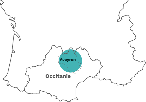 Carte France Aveyron